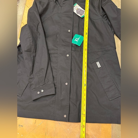 Hunter Women’s Water Resistant Cotton Smock Jacket Black Size XL NWT - Picture 5 of 14